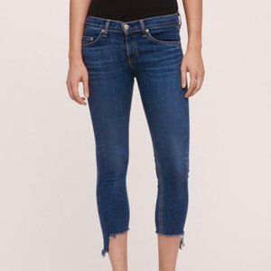 Rag and Bone Capri Hampton asymmetrical hem jeans